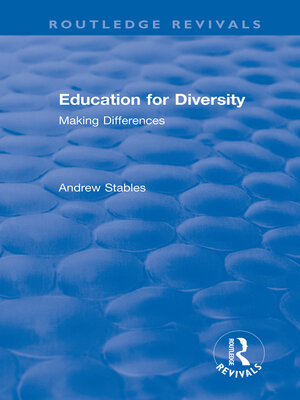 cover image of Education for Diversity